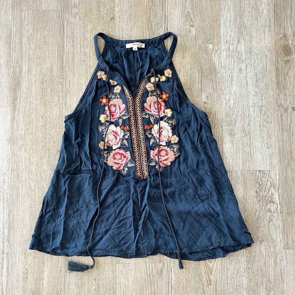 Womens Andree by Unit Blue Floral Tank Top - S